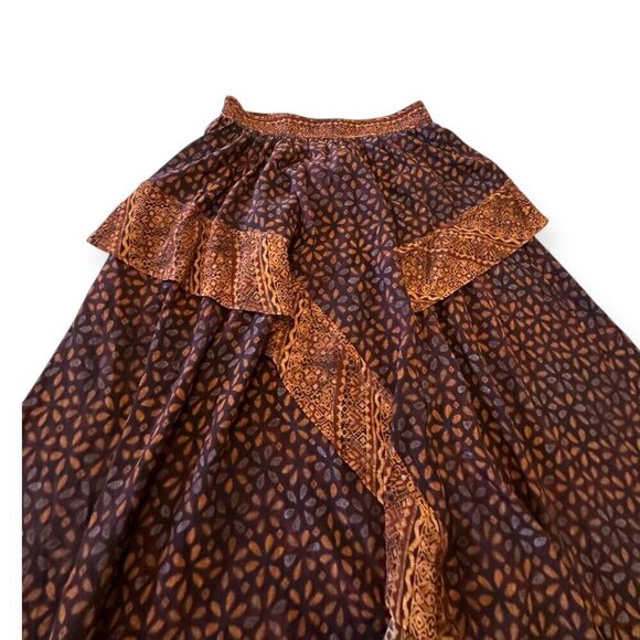 Ulla‎ Johnson Silk Omila Skirt in Agate, Size 2,  Brown burgundy multi, New with - Picture 10 of 16